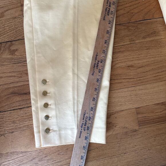 Talbots High Waist Hampshire Ankle Pants Womens 18W Petite Yellow Stretch New - Picture 4 of 9